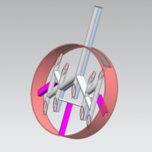 某350MW機(jī)組熱一次風(fēng)風(fēng)量測(cè)量裝置安裝現(xiàn)場(chǎng)